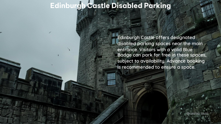 edinburgh castle disabled parking