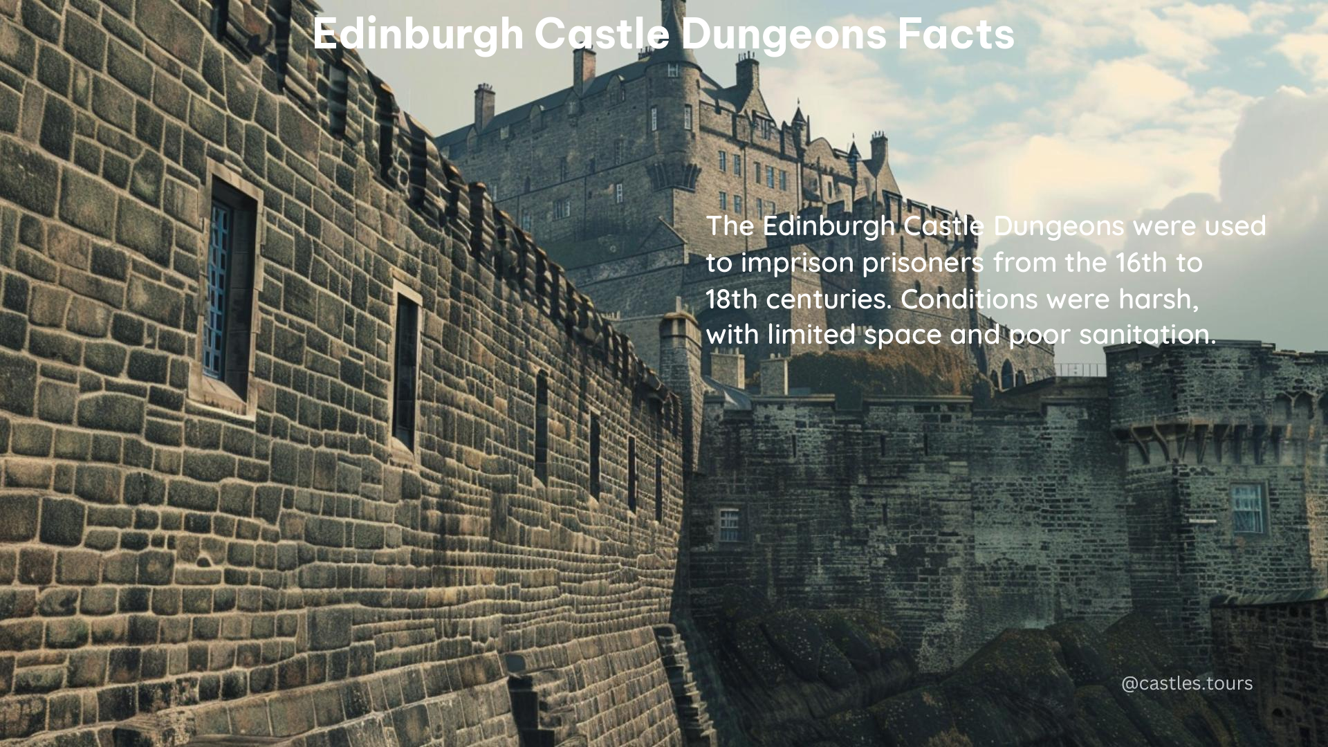 edinburgh castle dungeons facts