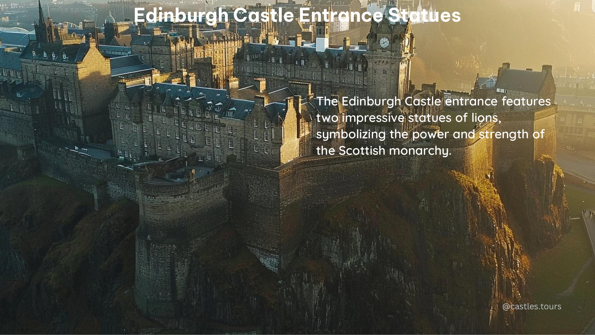 edinburgh castle entrance statues