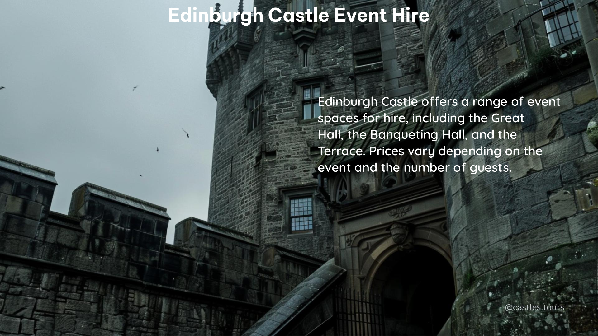 edinburgh castle event hire