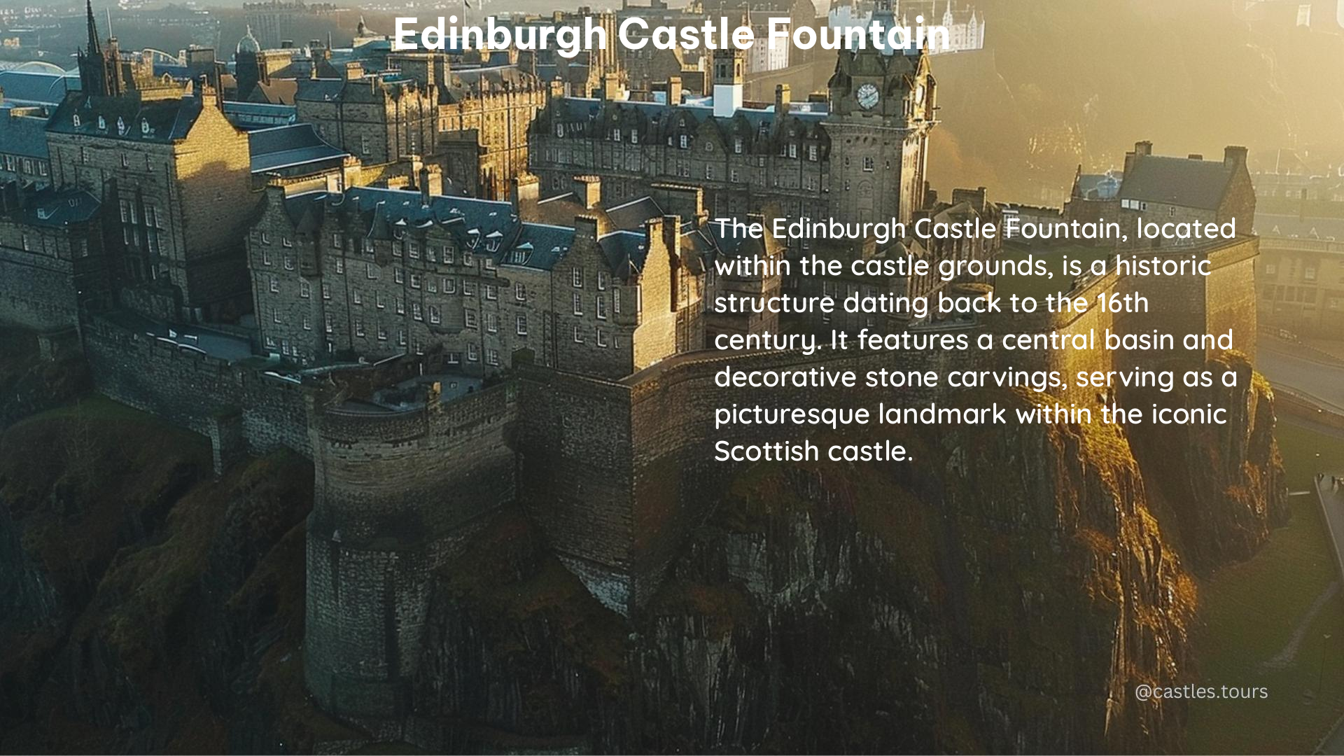 edinburgh castle fountain