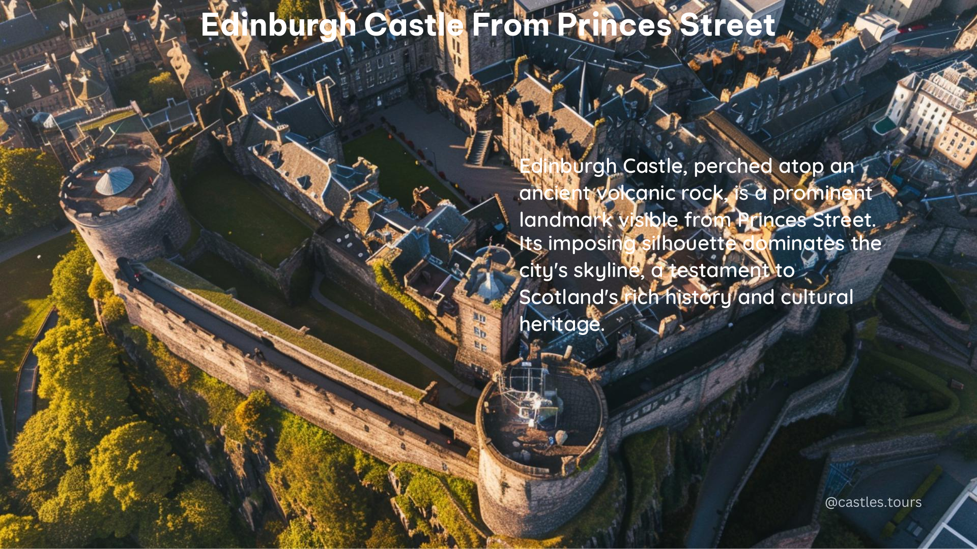 edinburgh castle from princes street