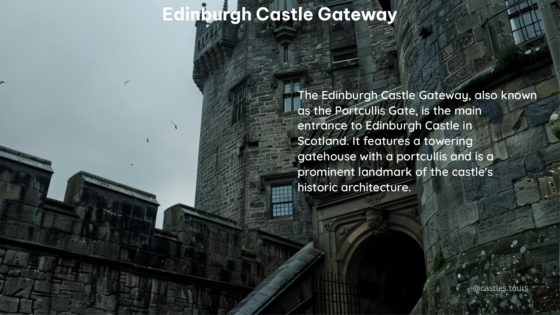 edinburgh castle gateway