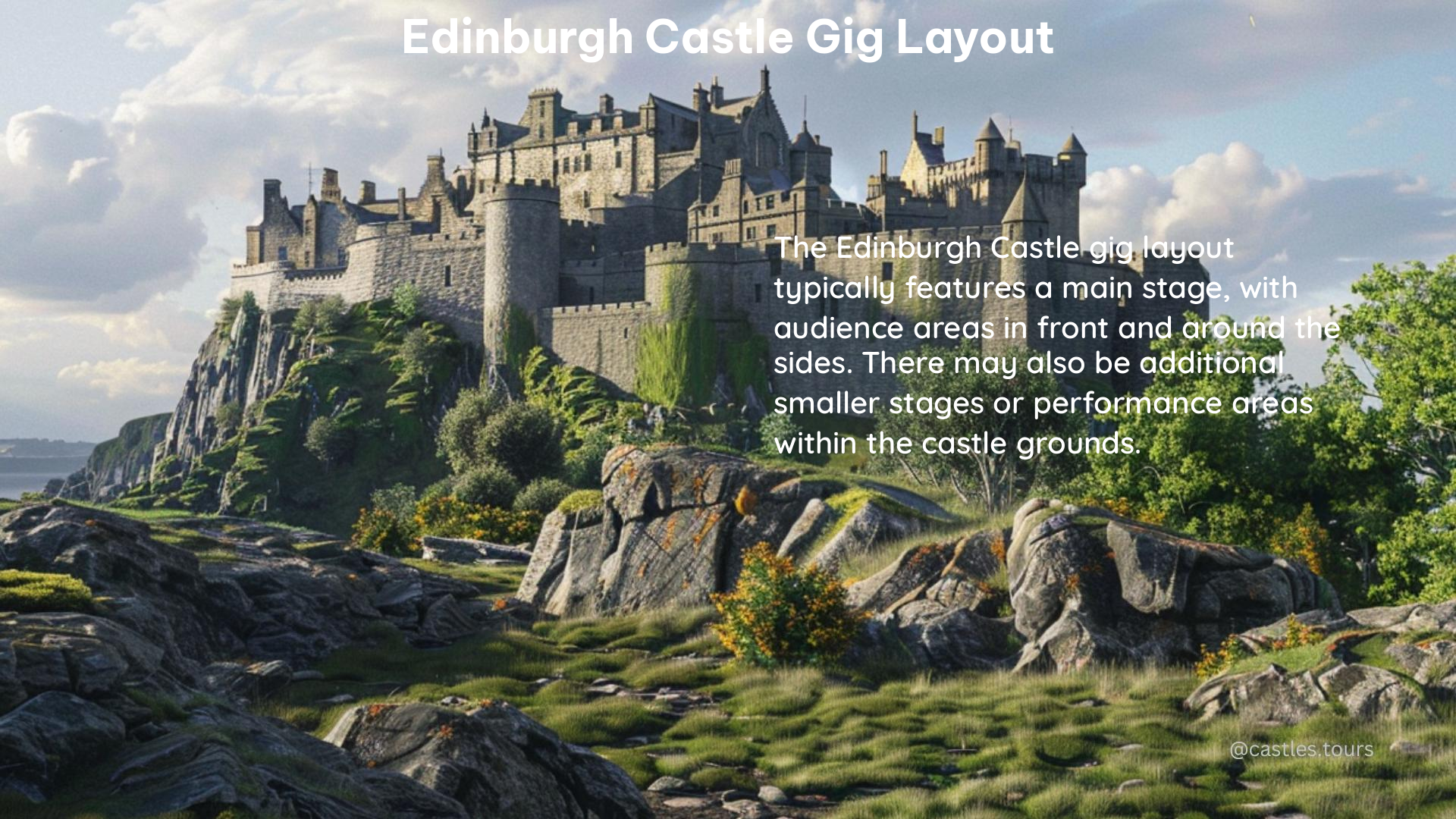 edinburgh castle gig layout