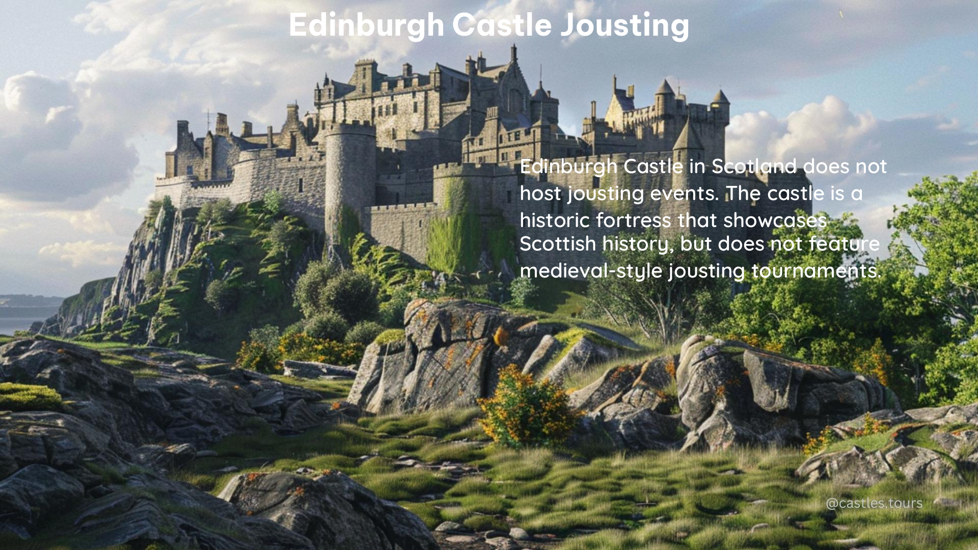 edinburgh castle jousting