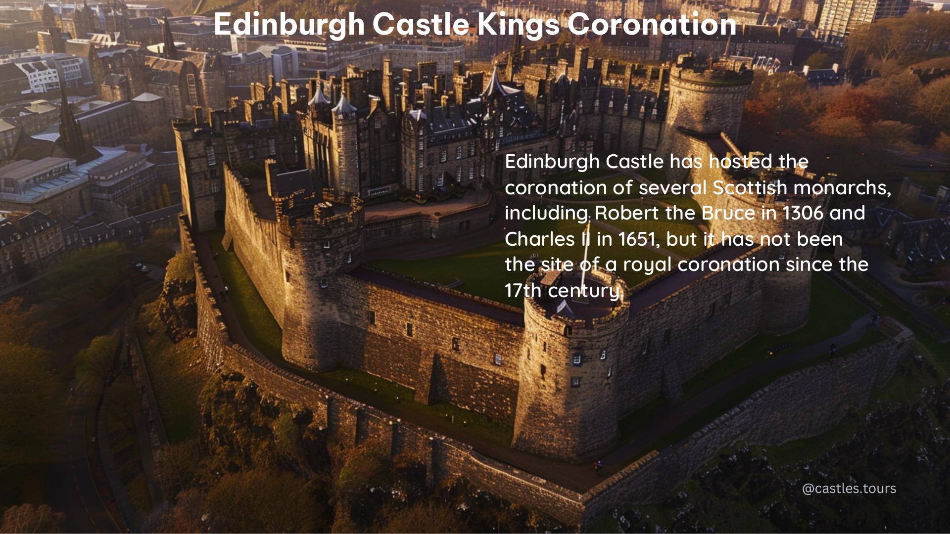 edinburgh castle kings coronation