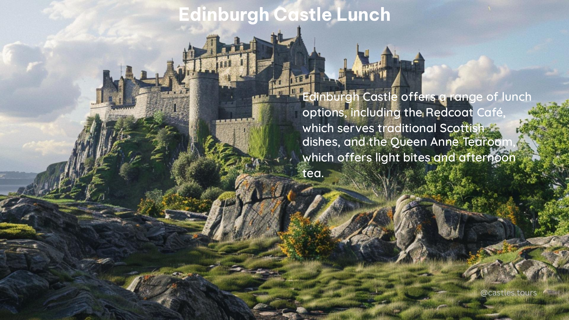 edinburgh castle lunch