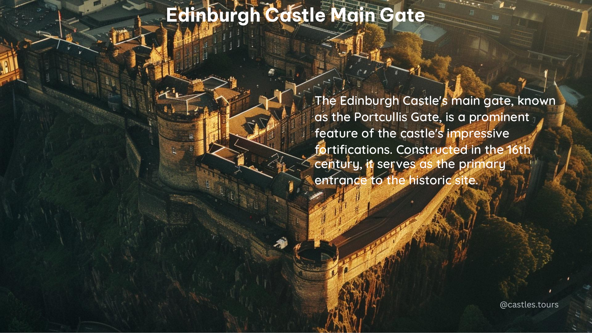 edinburgh castle main gate