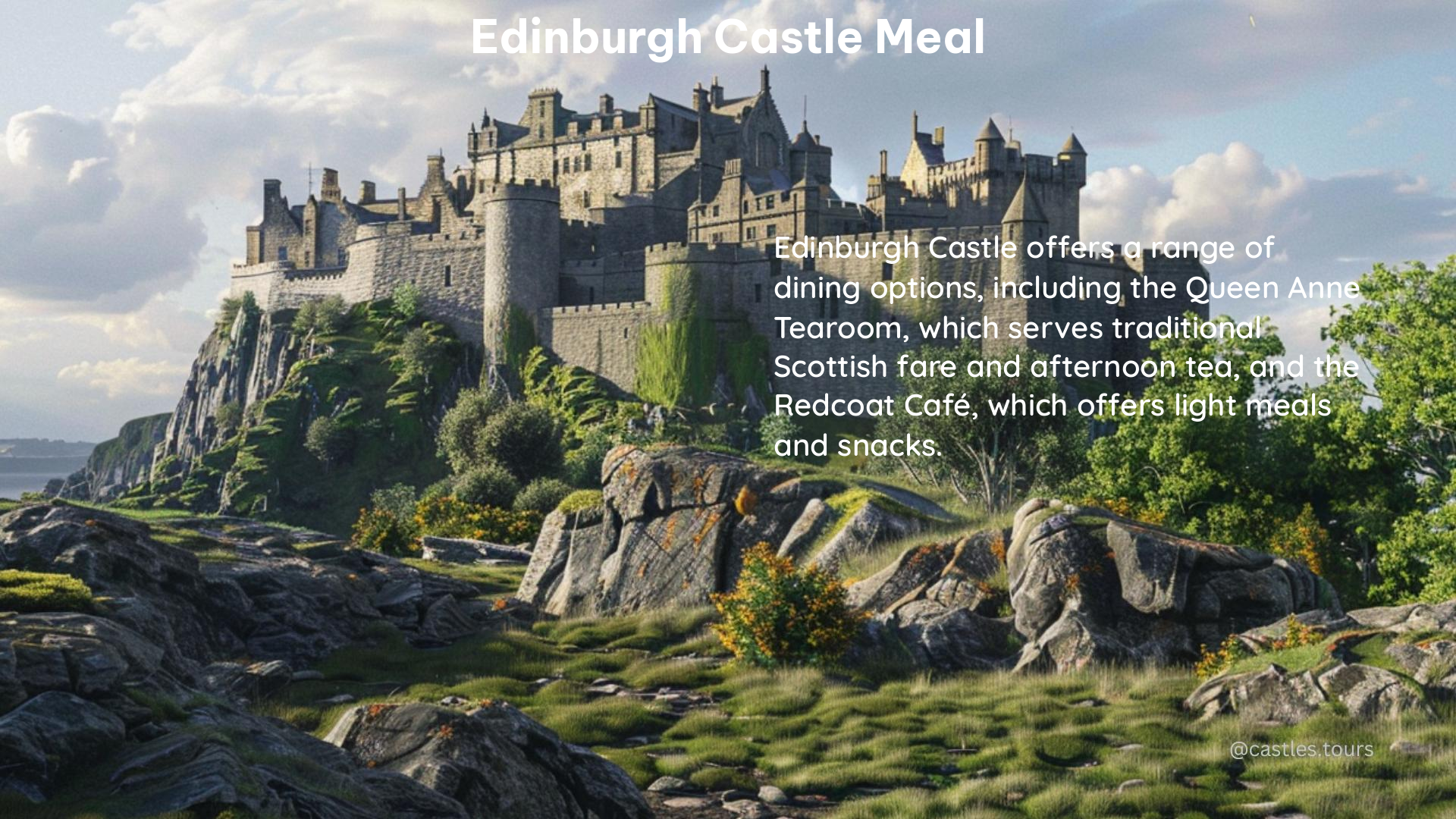 edinburgh castle meal