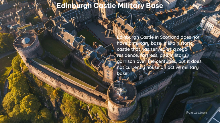 edinburgh castle military base