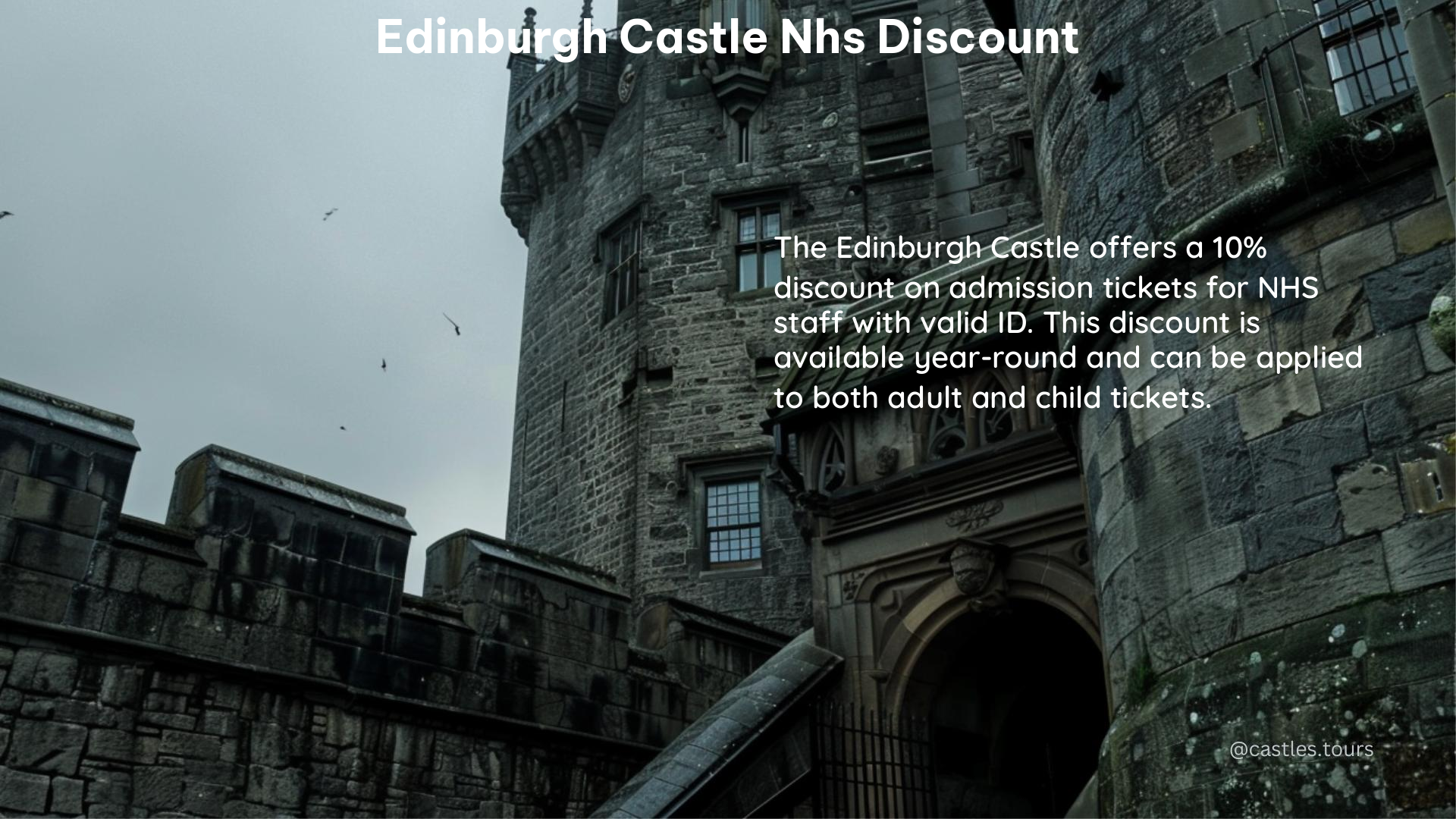 edinburgh castle nhs discount