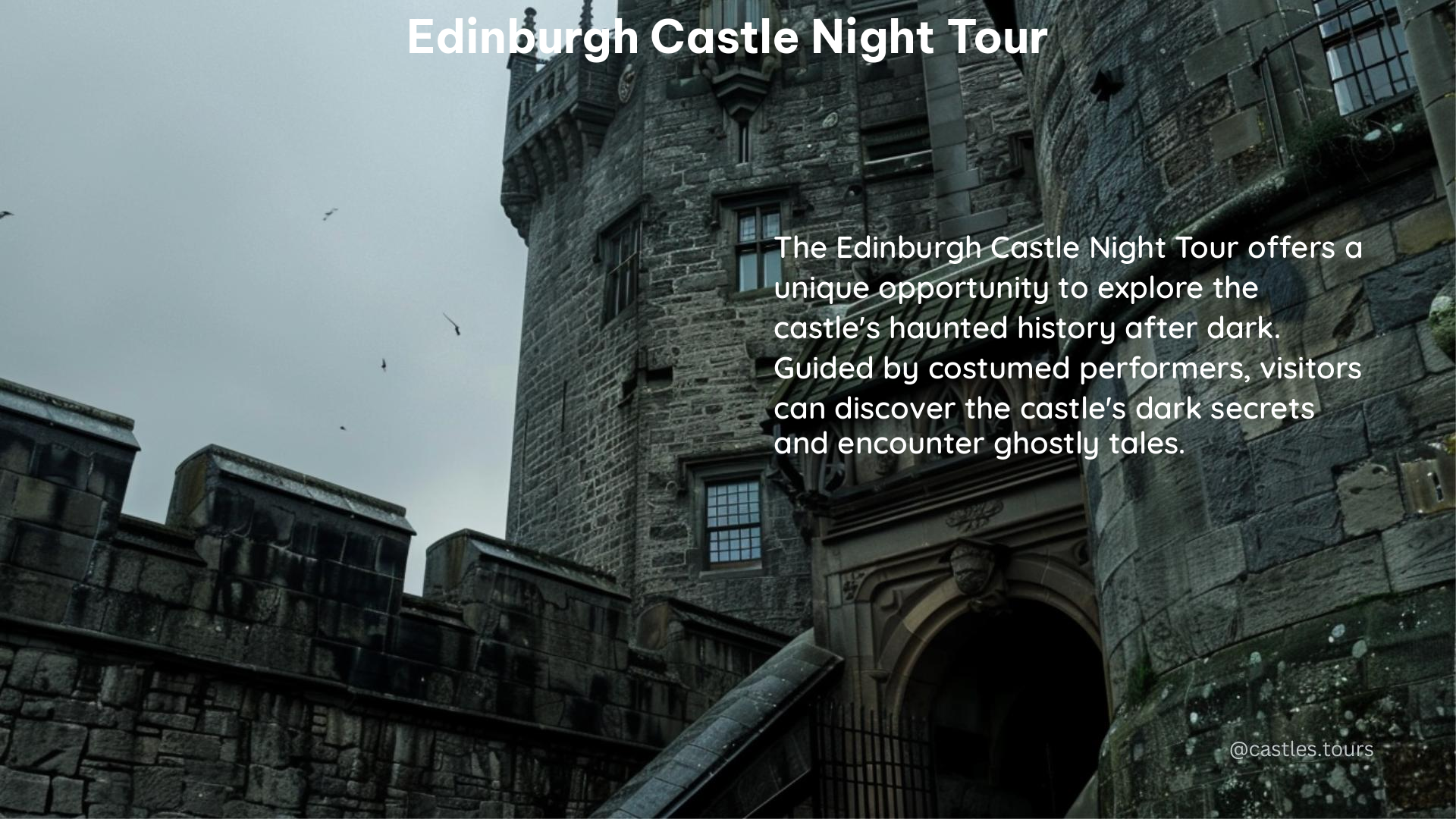 edinburgh castle night tour