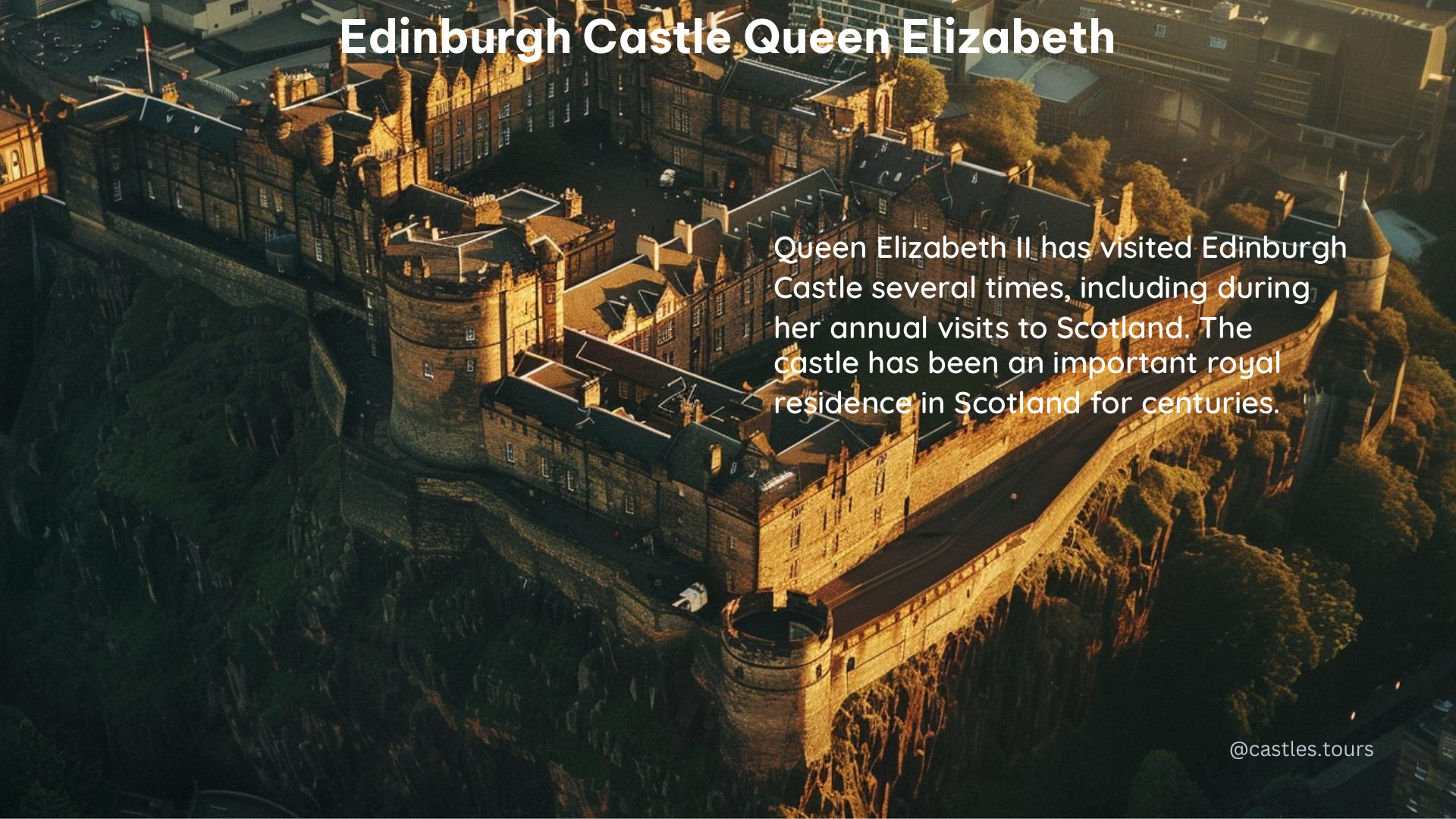 edinburgh castle queen elizabeth