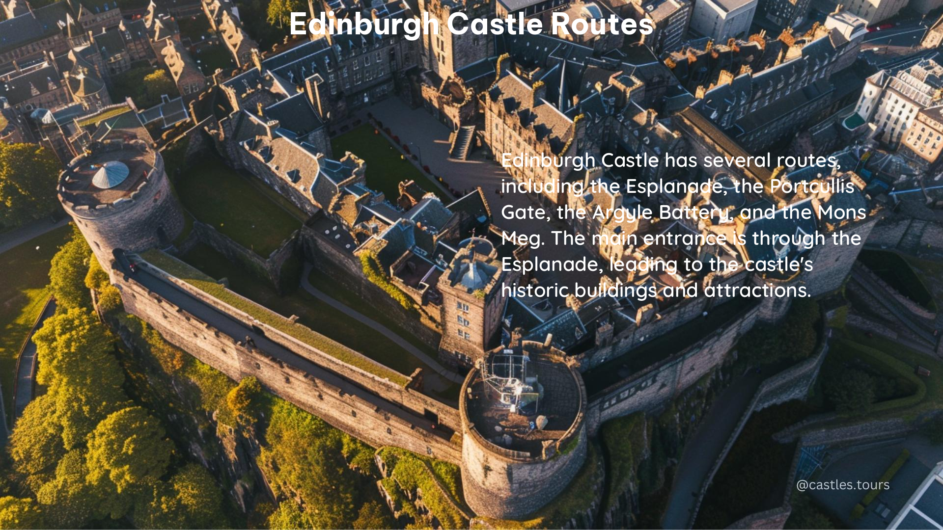 edinburgh castle routes