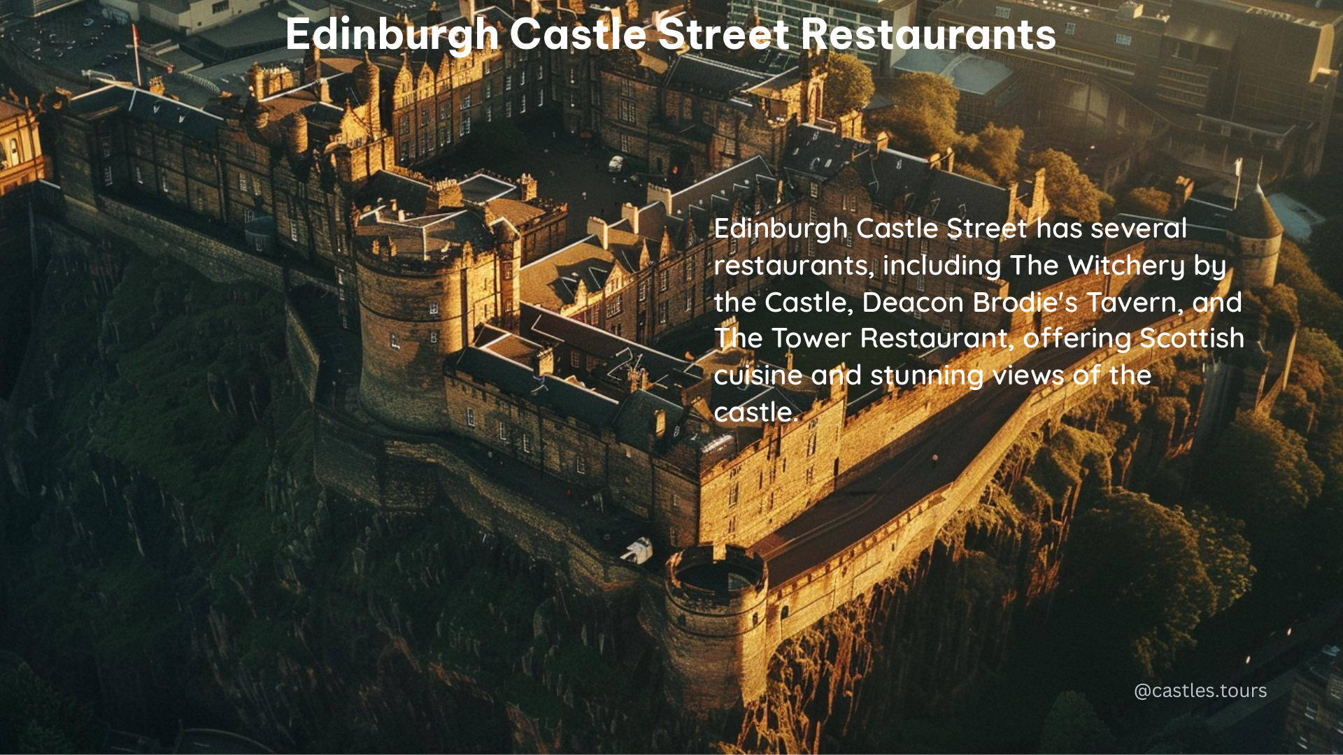 edinburgh castle street restaurants