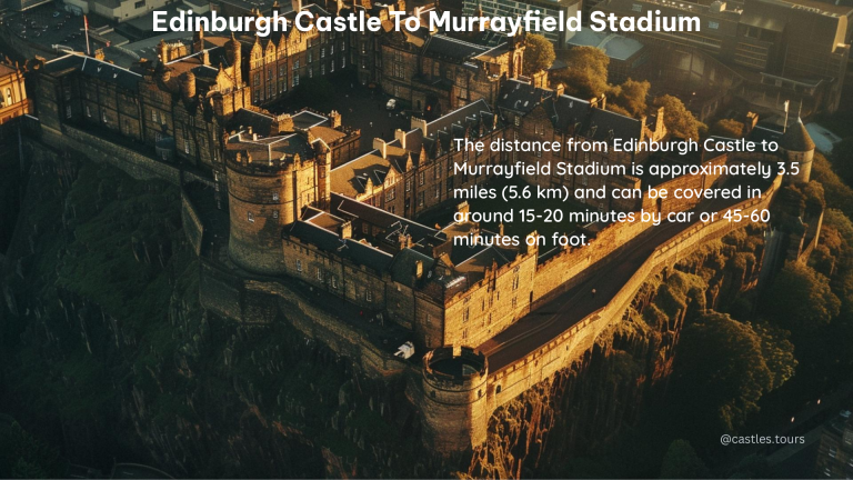 edinburgh castle to murrayfield stadium