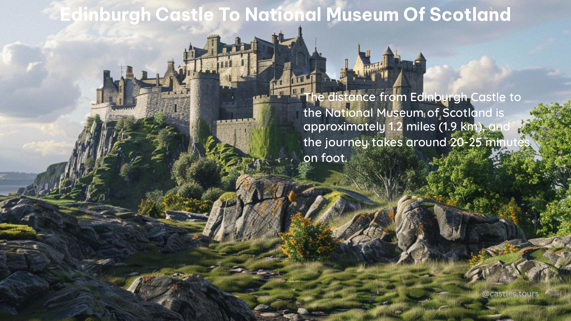 edinburgh castle to national museum of scotland