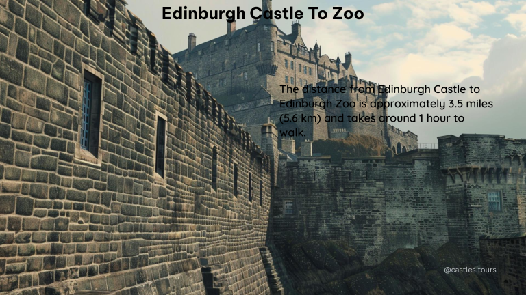 edinburgh castle to zoo