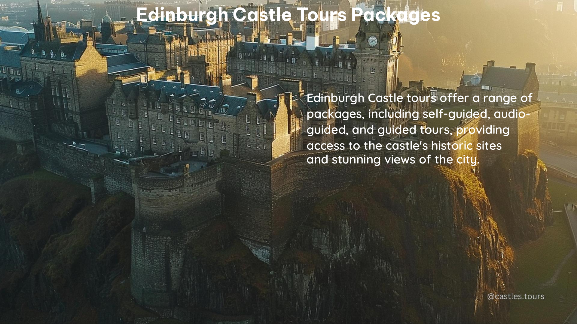 edinburgh castle tours packages