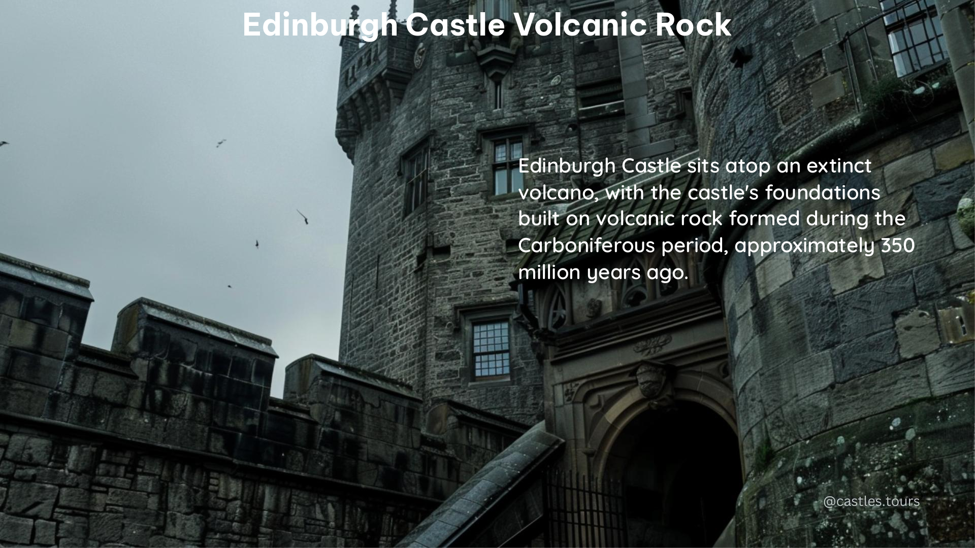 edinburgh castle volcanic rock