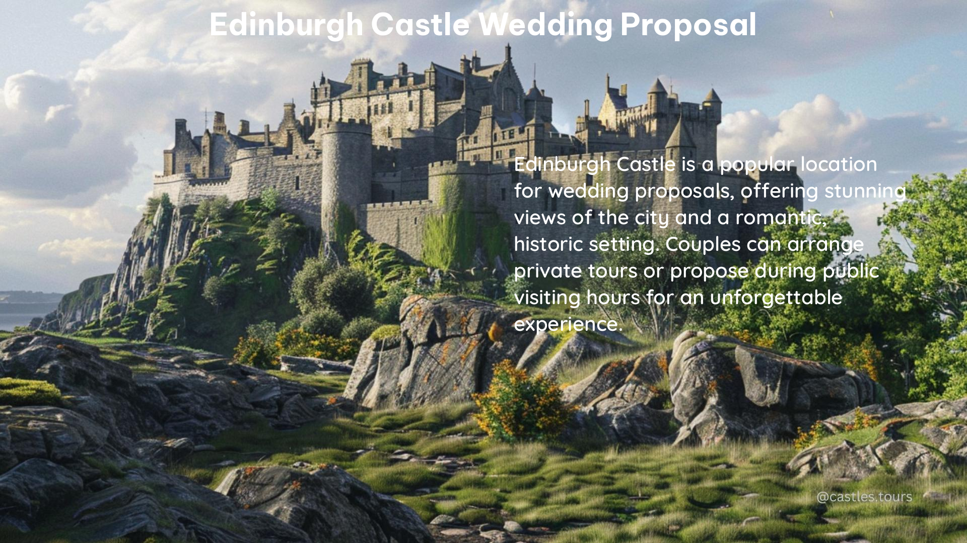 edinburgh castle wedding proposal