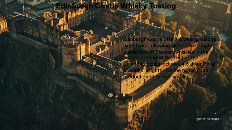 edinburgh castle whisky tasting