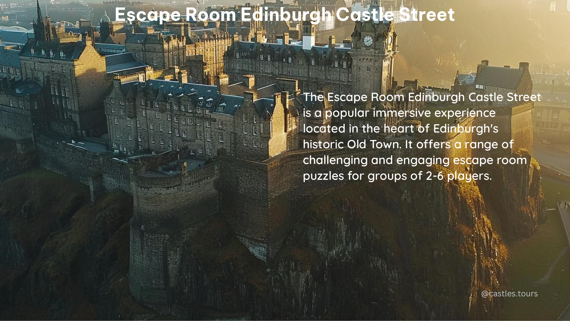 escape room edinburgh castle street