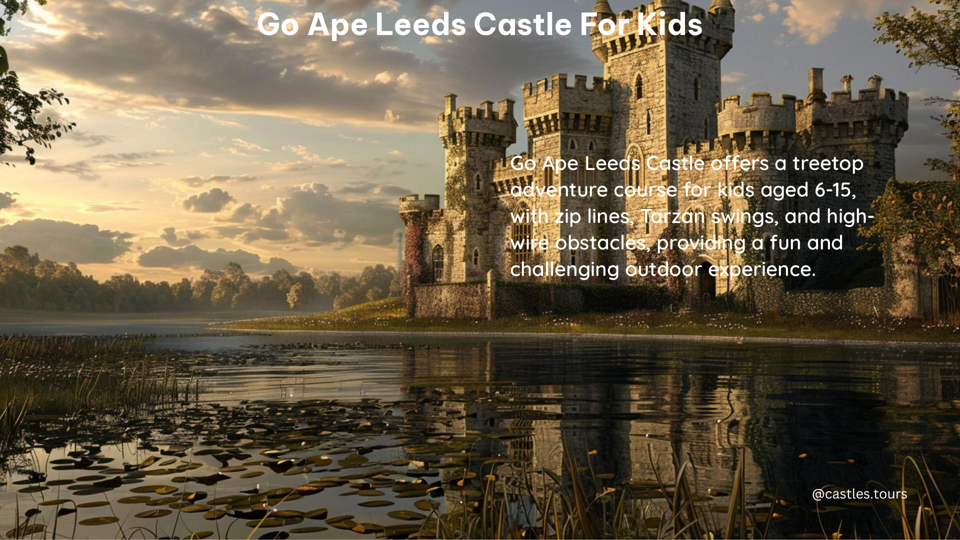 go ape leeds castle for kids