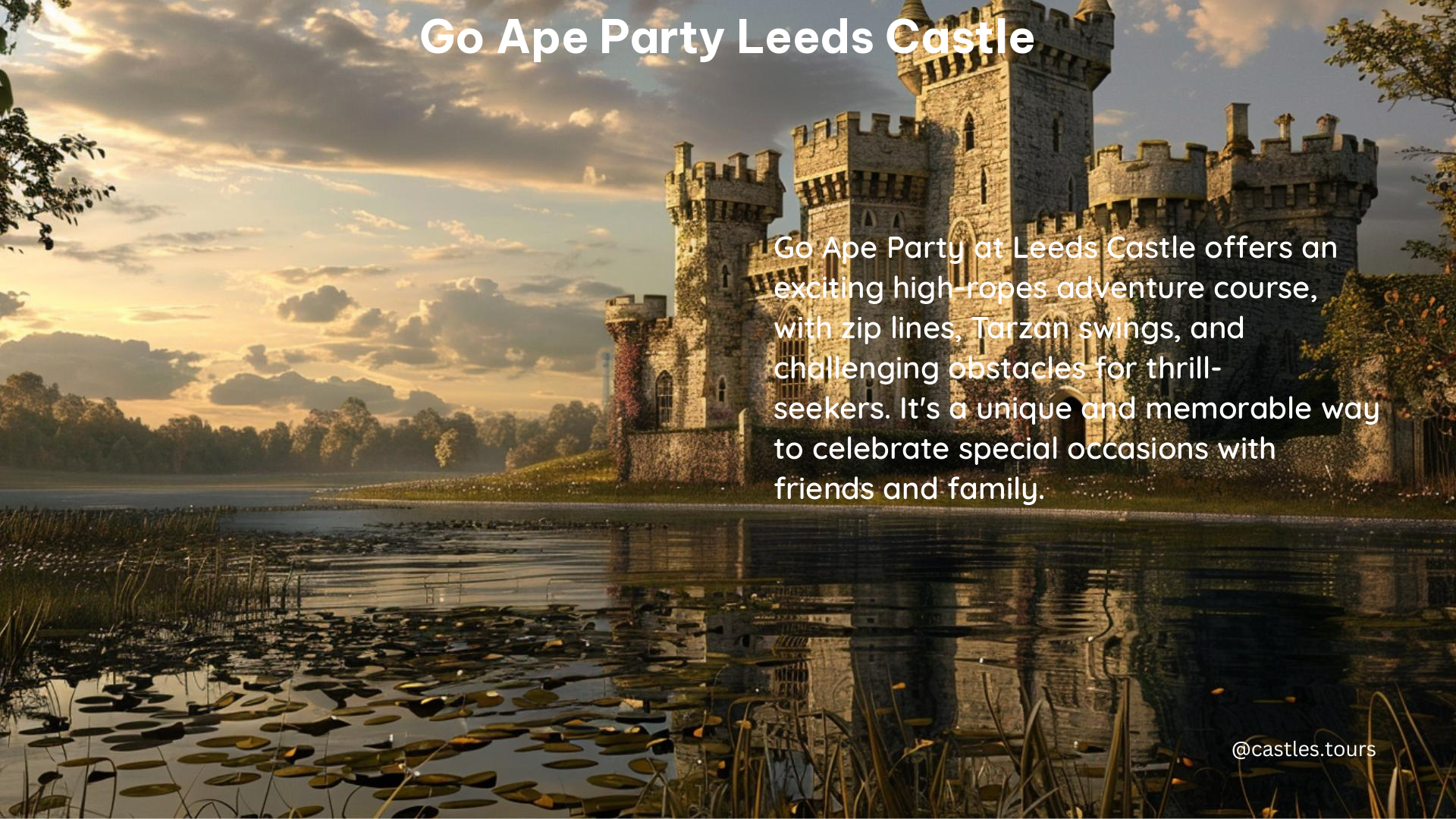 go ape party leeds castle