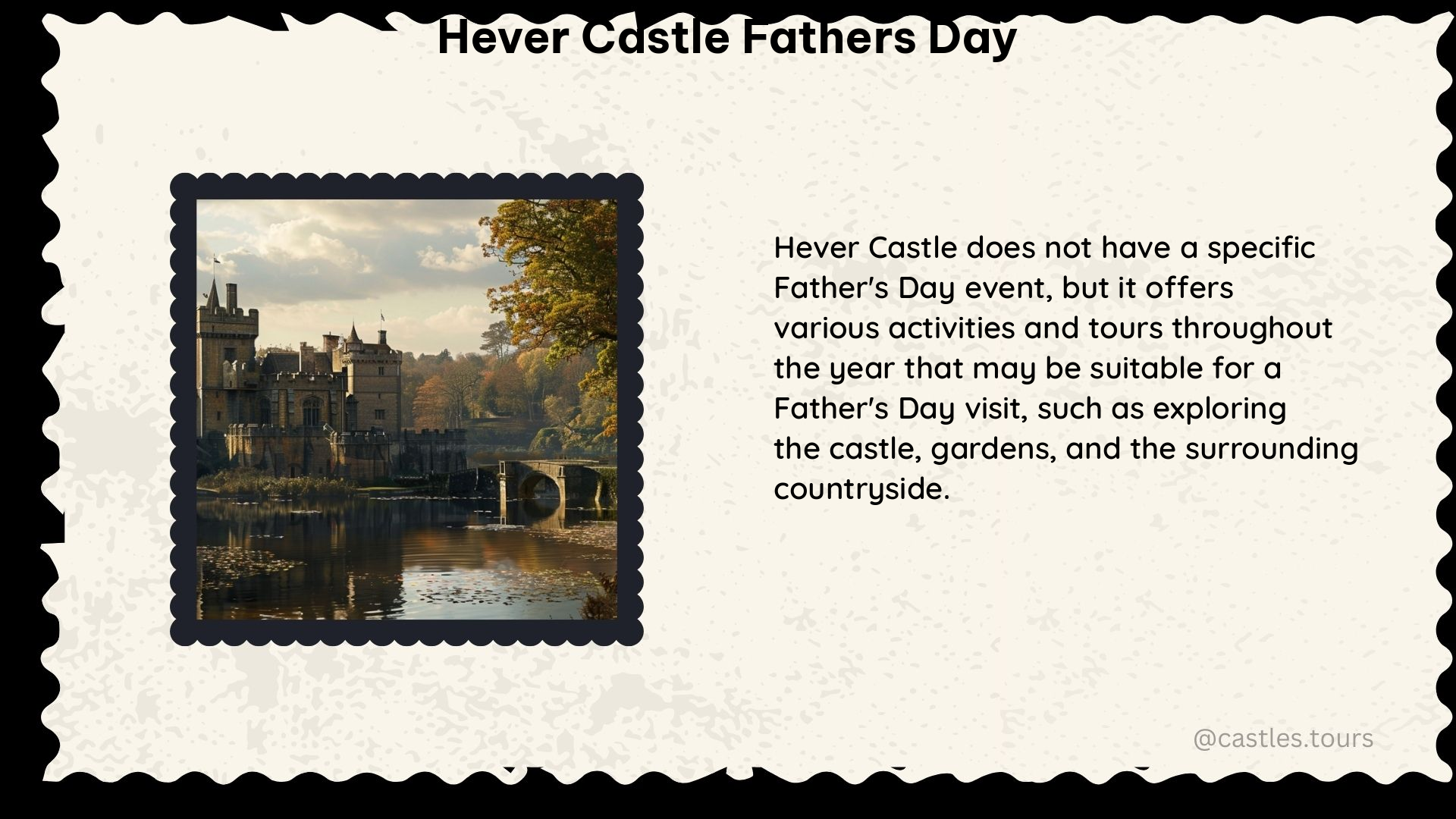 hever castle fathers day