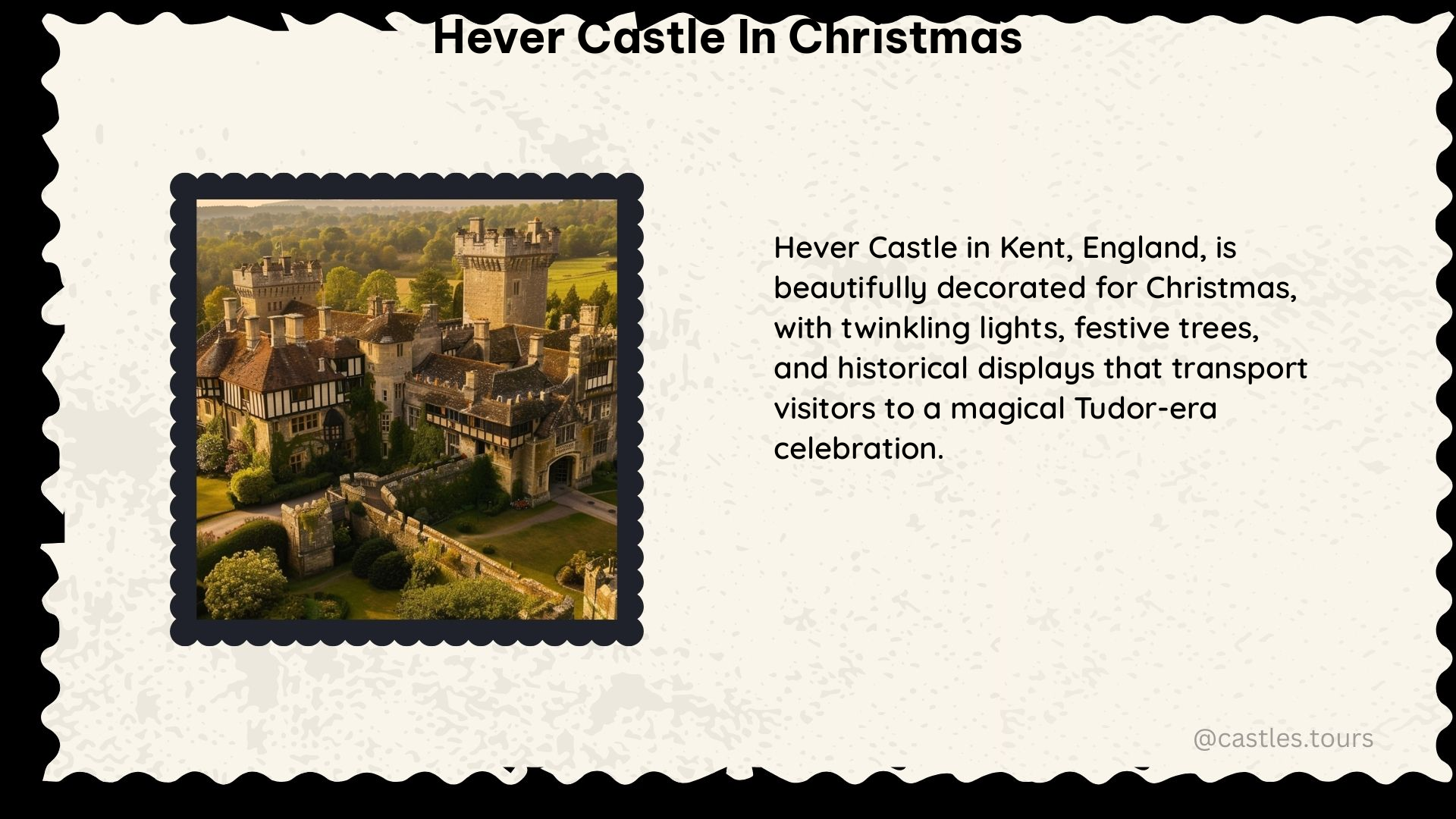 hever castle in christmas