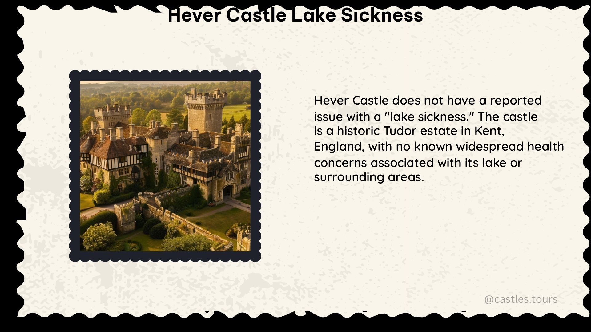 hever castle lake sickness