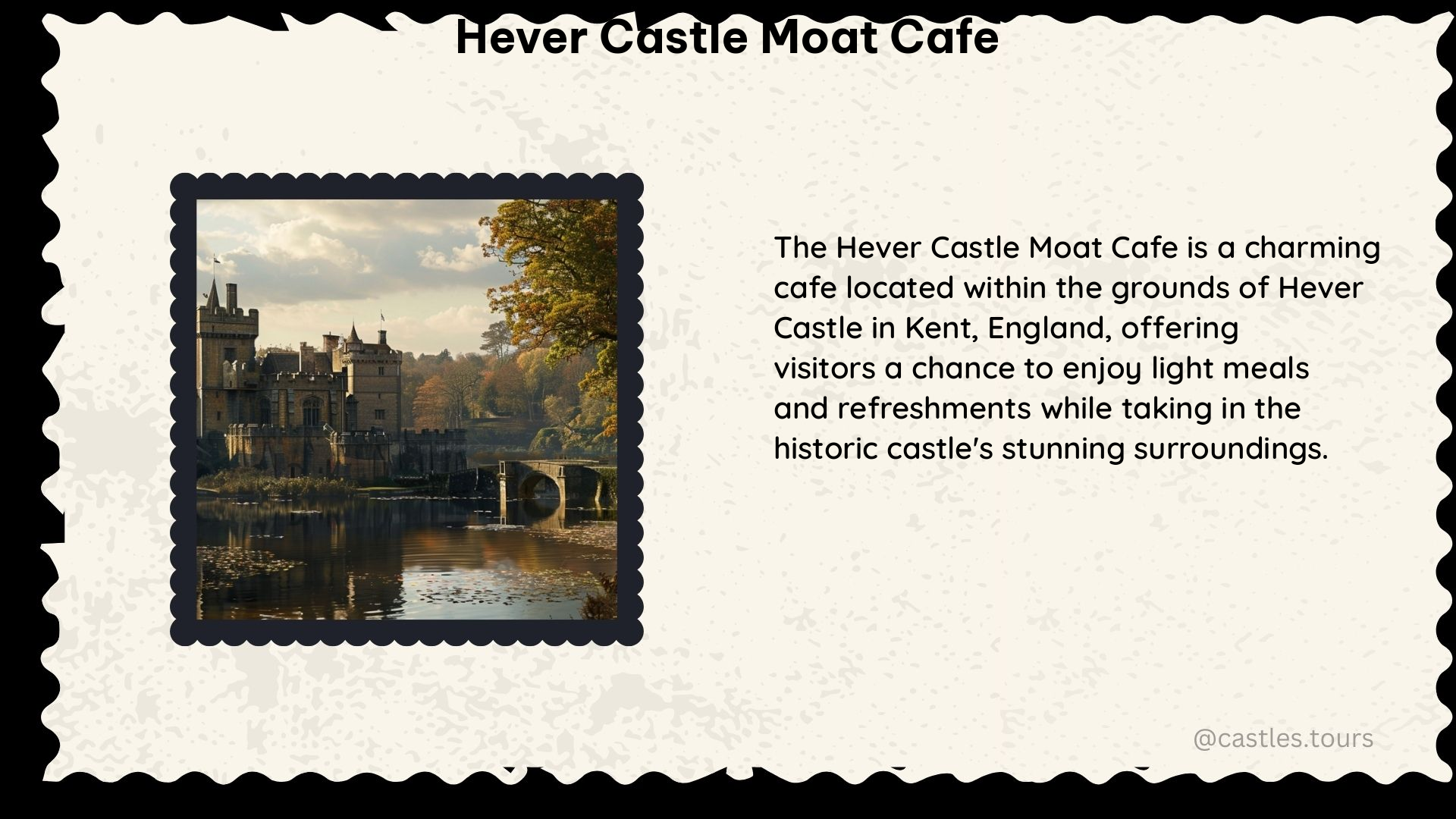 hever castle moat cafe