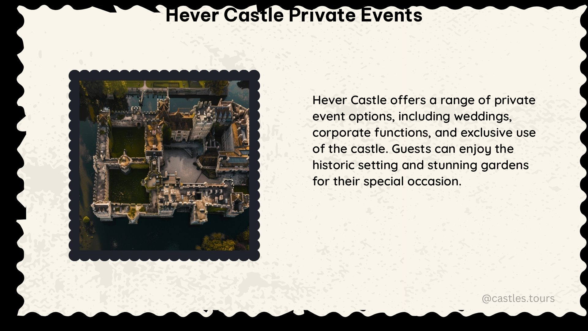 hever castle private events