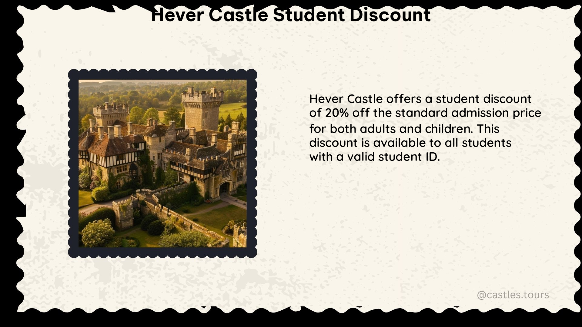 hever castle student discount