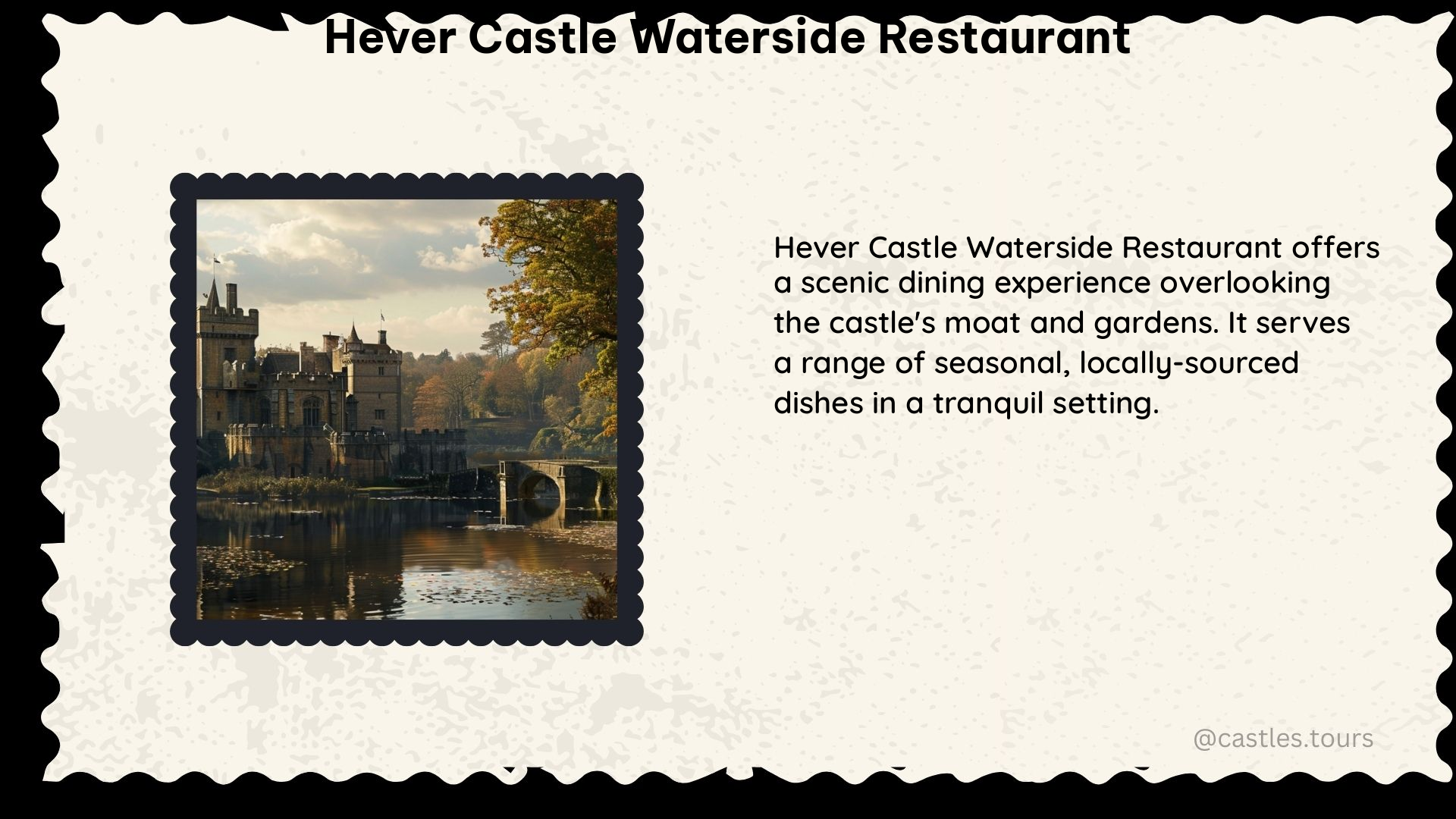 hever castle waterside restaurant