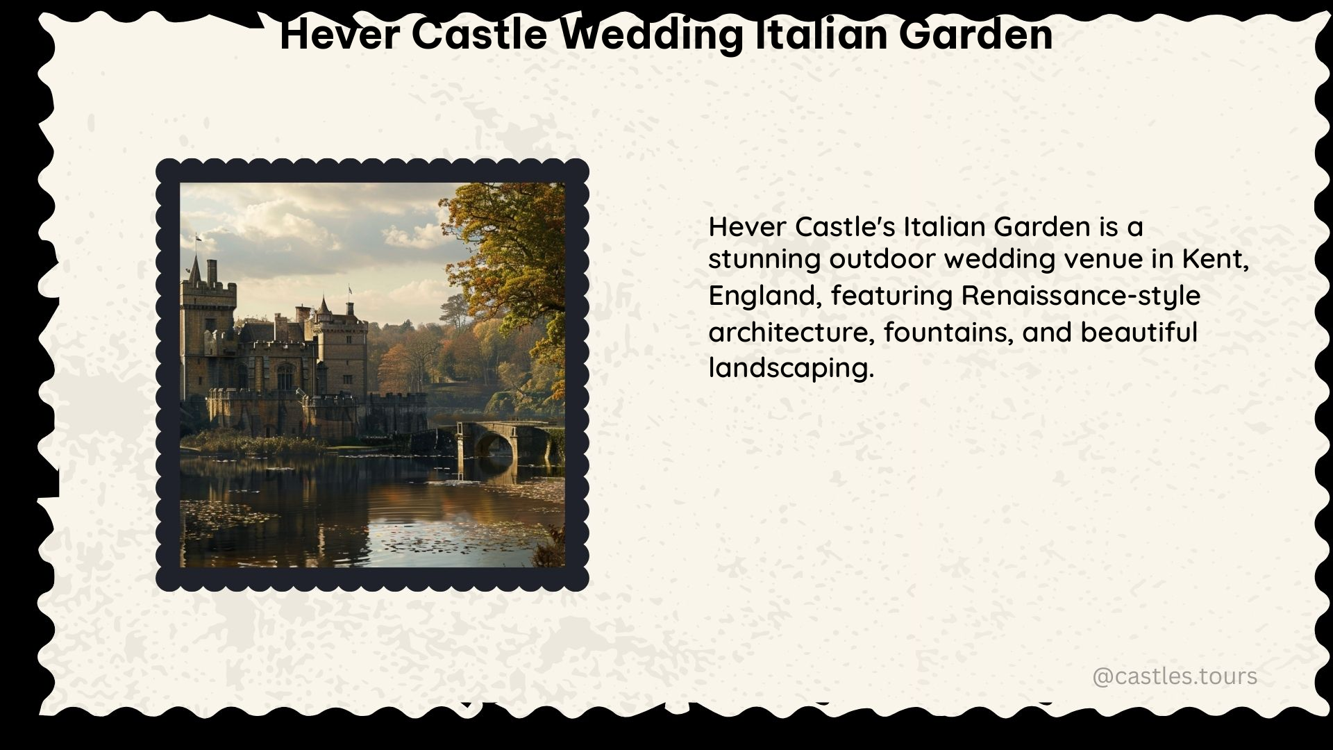 hever castle wedding italian garden