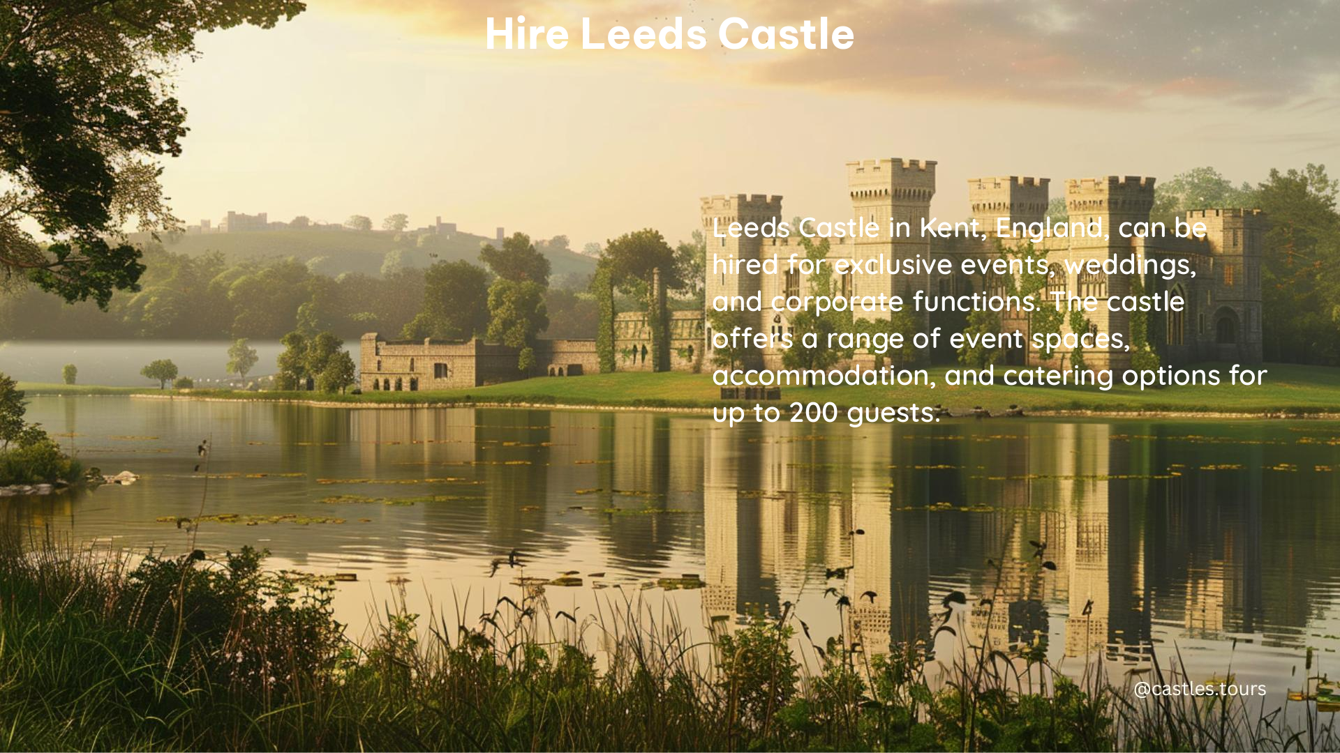 hire leeds castle