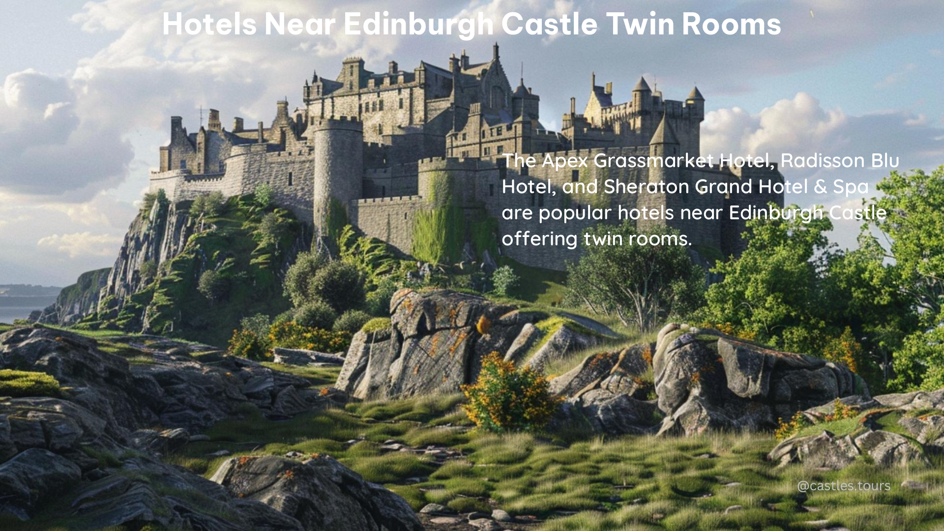 hotels near edinburgh castle twin rooms