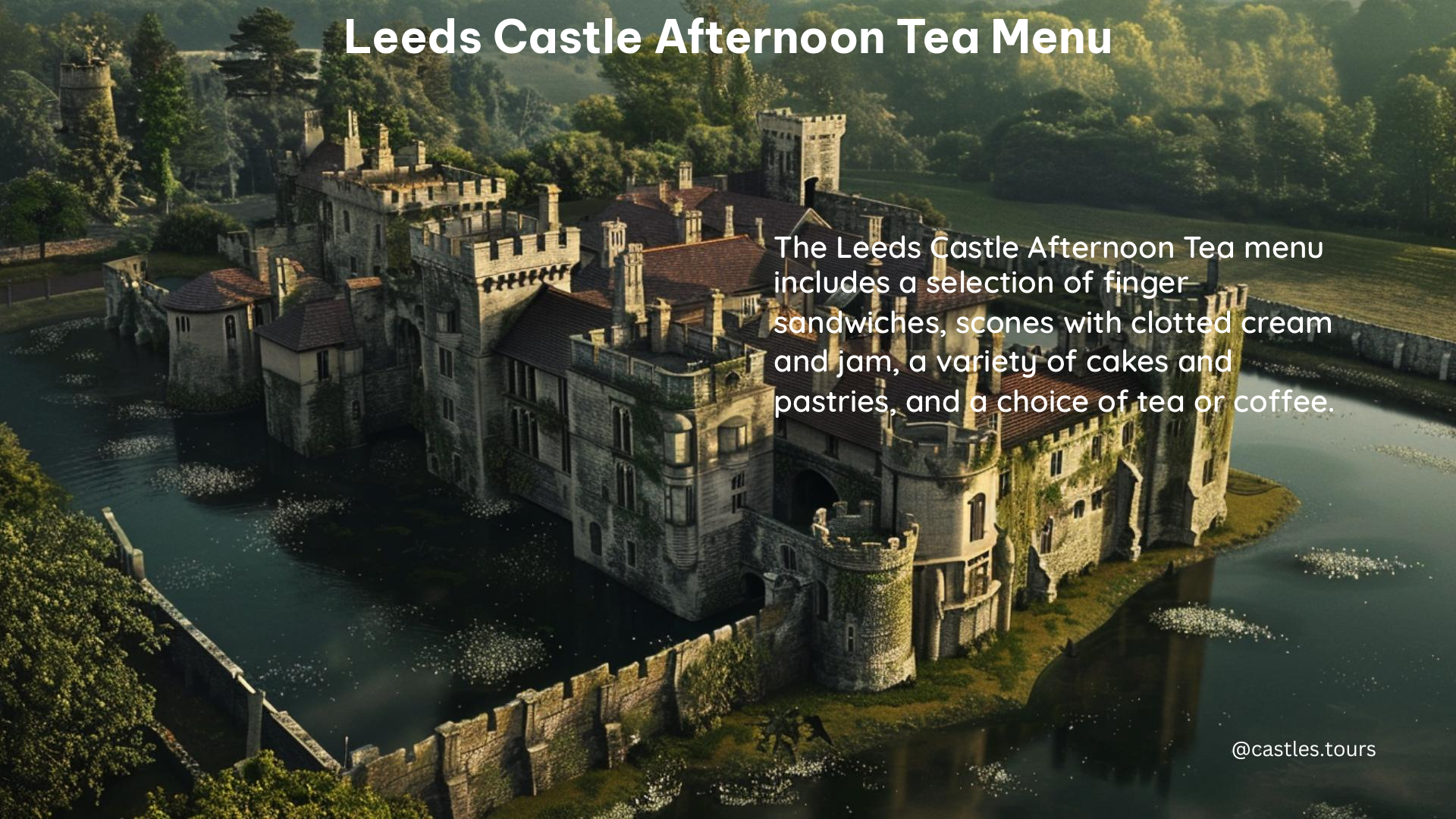 leeds castle afternoon tea menu