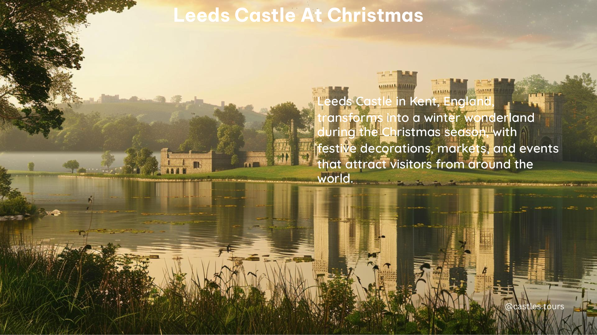 leeds castle at christmas