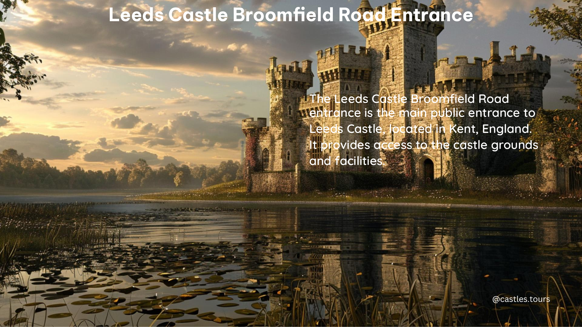 leeds castle broomfield road entrance