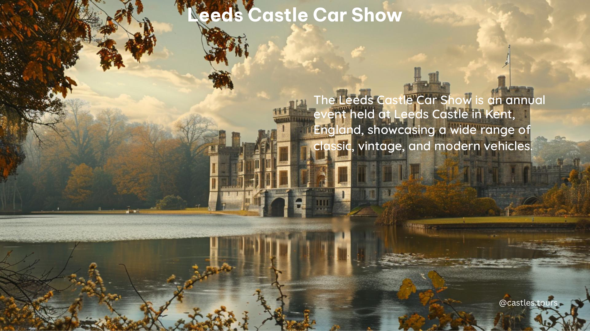 leeds castle car show