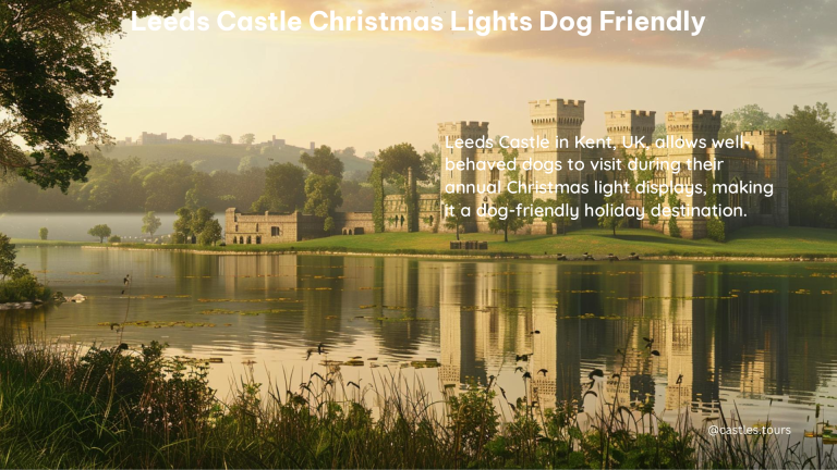 leeds castle christmas lights dog friendly