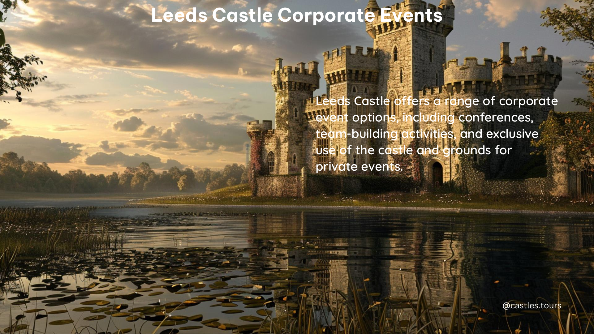 leeds castle corporate events