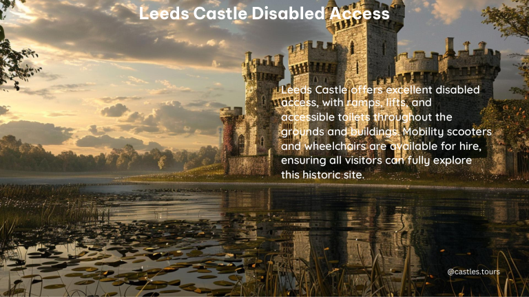 leeds castle disabled access