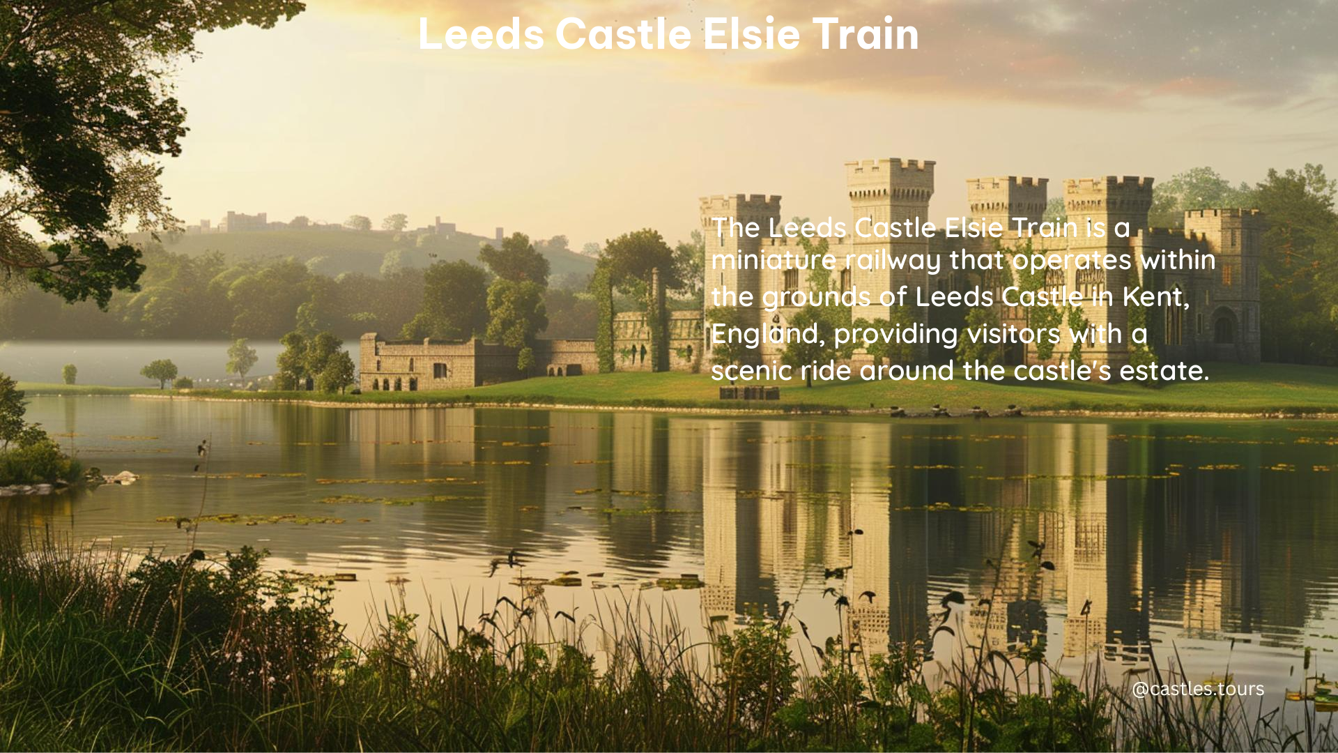 leeds castle elsie train