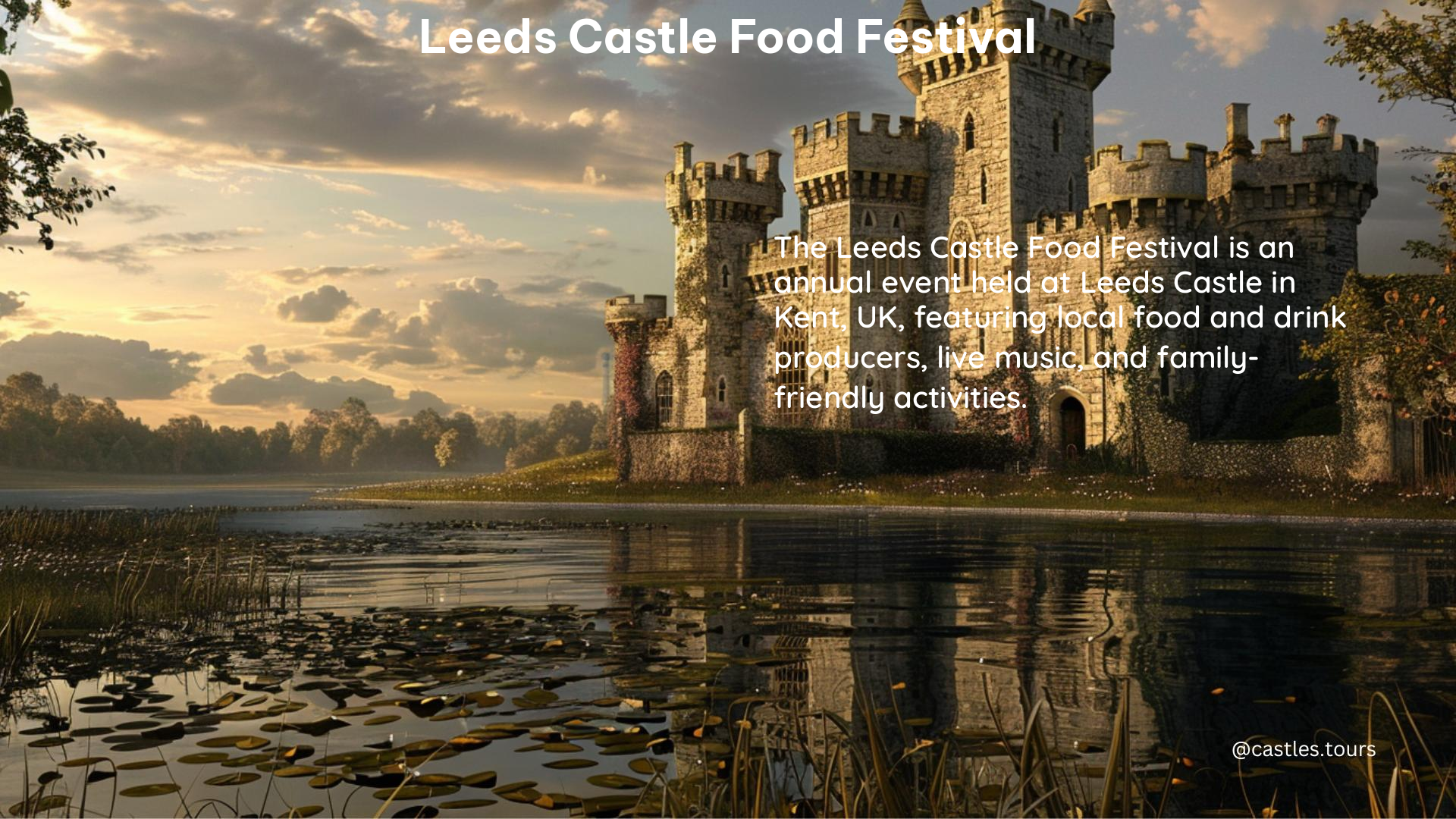 leeds castle food festival