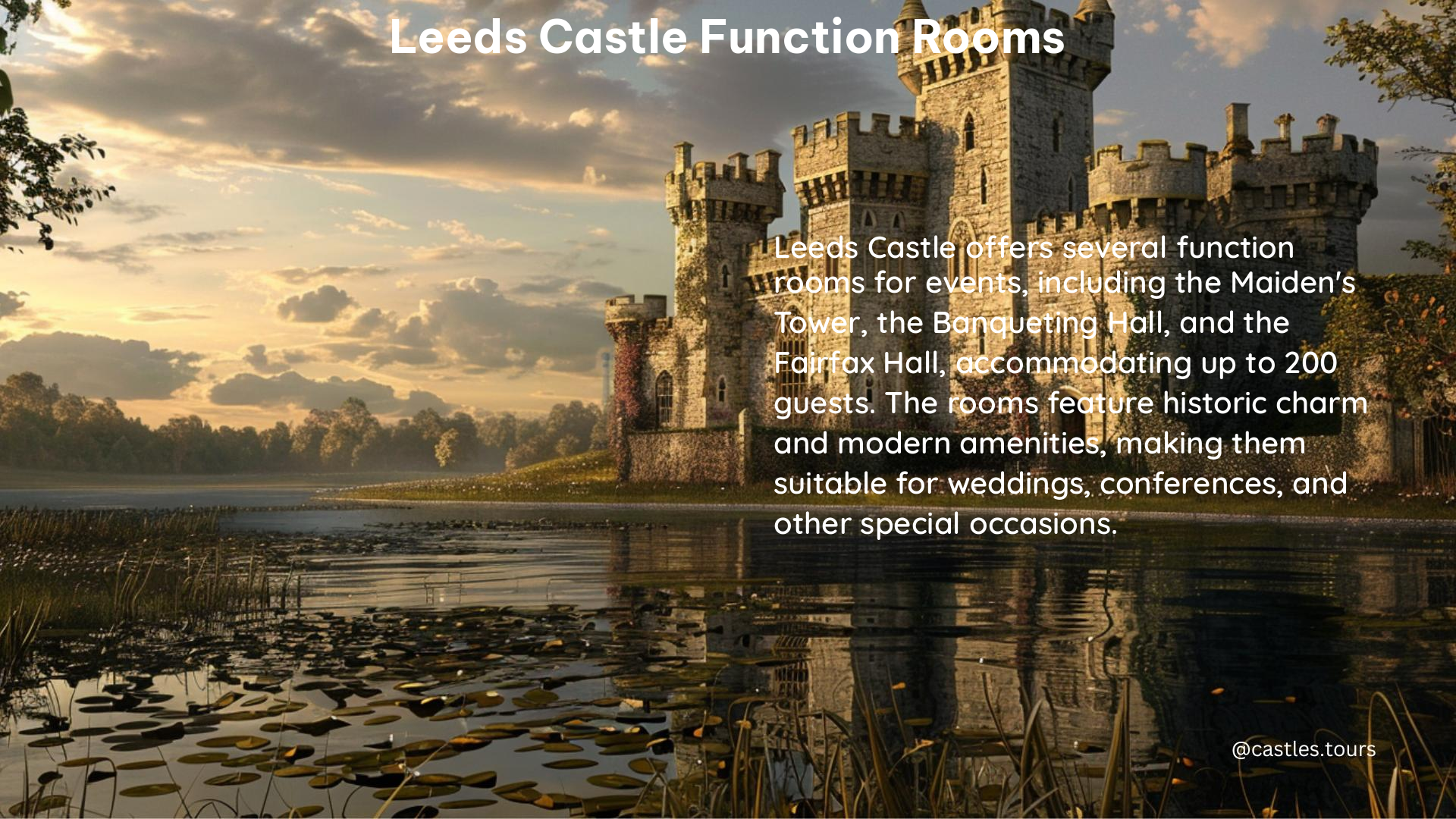 leeds castle function rooms