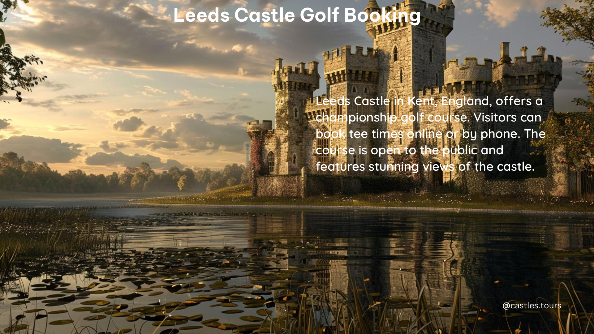 leeds castle golf booking